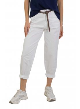 Pantalone baggy leggero con cintura in cotone "Chloe"